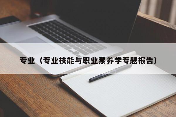 专业（专业技能与职业素养学专题报告）