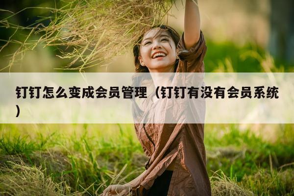 钉钉怎么变成（钉钉有没有会员系统）