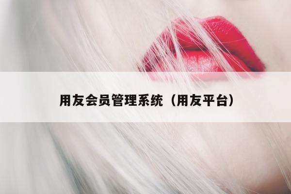 用友会员管理系统（用友平台）